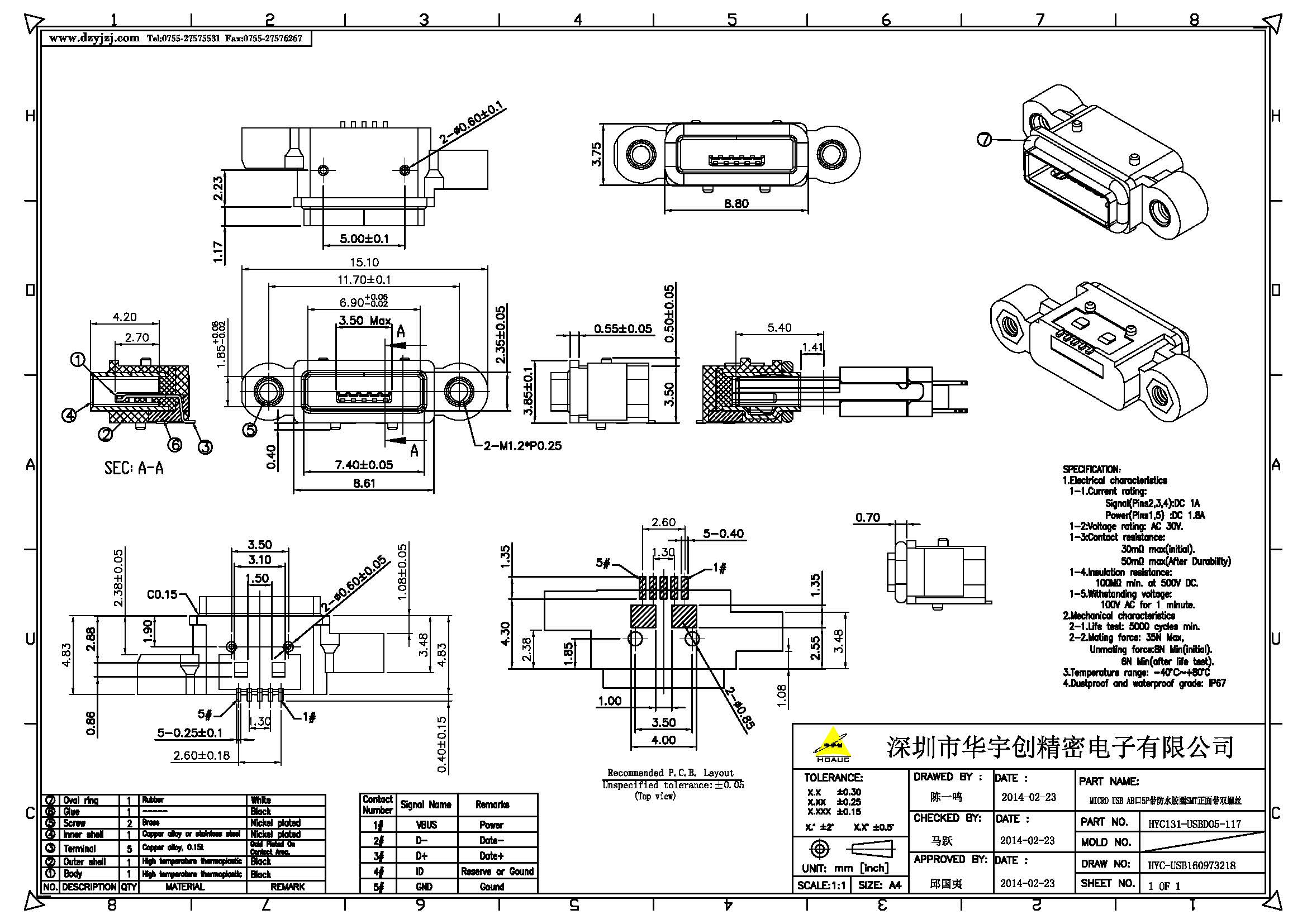 MICRO USB AB口5P带防水胶圈SMT正面带双螺丝产品图.jpg