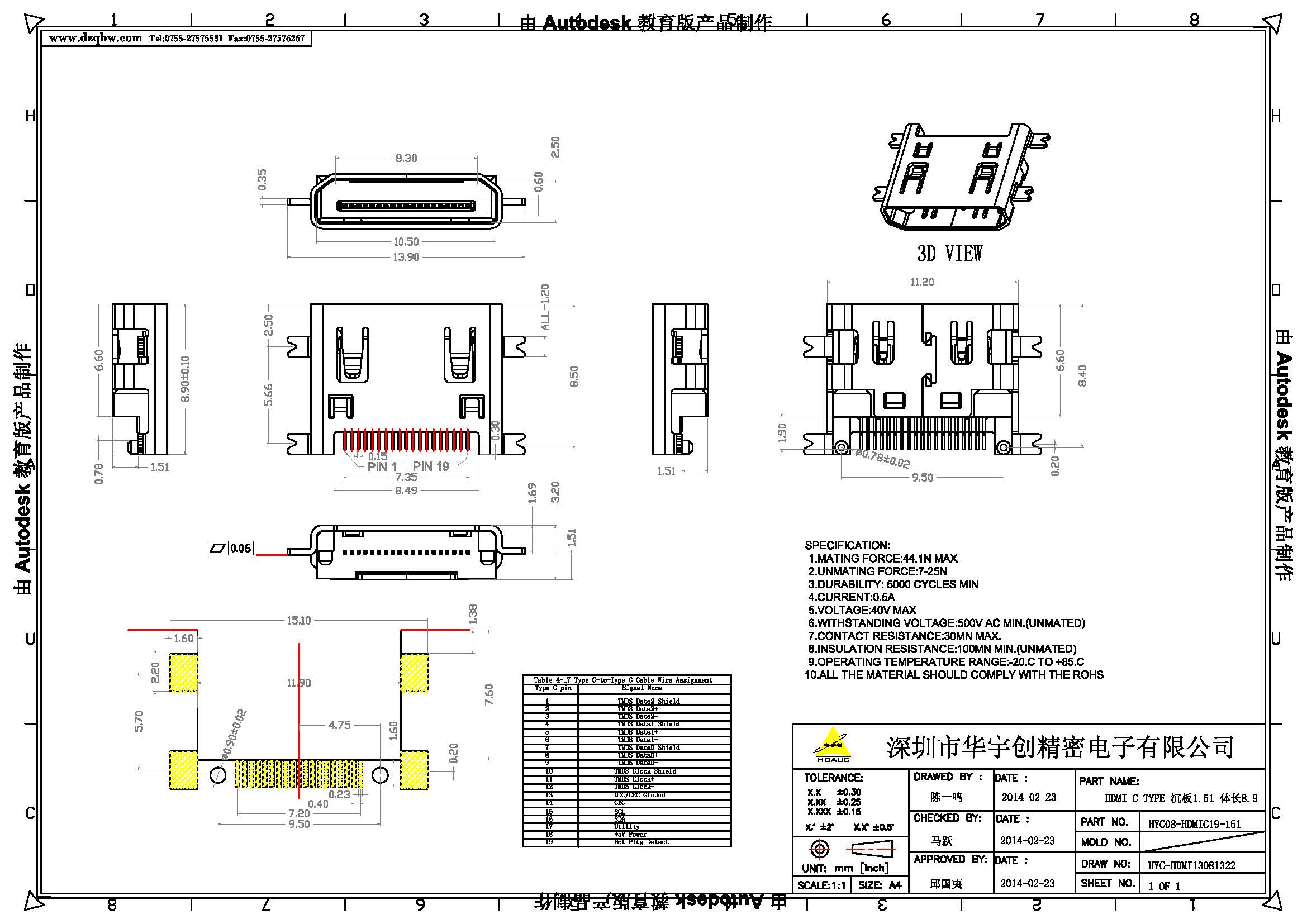 HDMI C TYPE 沉板1.51 体长8.9产品图_页面_1.jpg